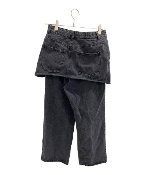 RAY BEAMS（レイ ビームス）RAY BEAMS (レイ ビームス) デニム スカート セット パンツ ブラックの古着・服飾アイテム