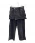 RAY BEAMS（レイ ビームス）の古着「デニム スカート セット パンツ」｜ブラック