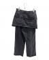 RAY BEAMS (レイ ビームス) デニム スカート セット パンツ ブラック：8000円