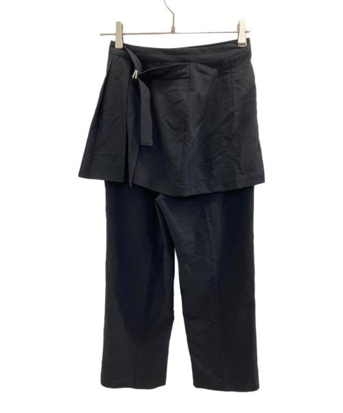 RAY BEAMS（レイ ビームス）RAY BEAMS (レイ ビームス) プリーツ ミニスカート付き パンツ ブラックの古着・服飾アイテム