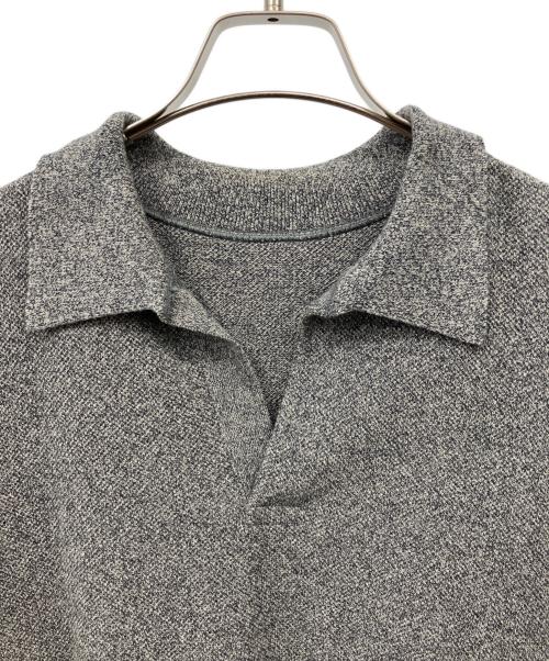 crepuscule（クレプスキュール）crepuscule (クレプスキュール) Light Moss Stitch Polo グレー サイズ:1　の古着・服飾アイテム