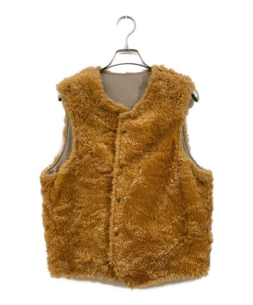 Engineered Garments（エンジニアドガーメンツ）Engineered Garments (エンジニアド ガーメンツ) リバーシブルファーベスト ベージュ サイズ:Sの古着・服飾アイテム