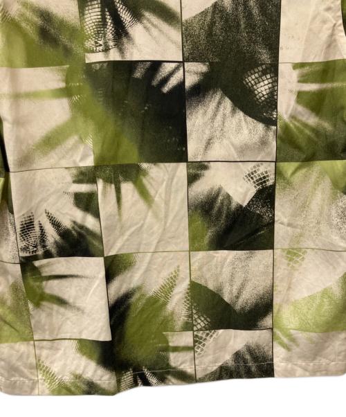 Saturdays NYC（サタデーズ ニューヨーク）Saturdays NYC (サタデーズ ニューヨーク) オープンカラーシャツ ベージュ×グリーン サイズ:S　　の古着・服飾アイテム