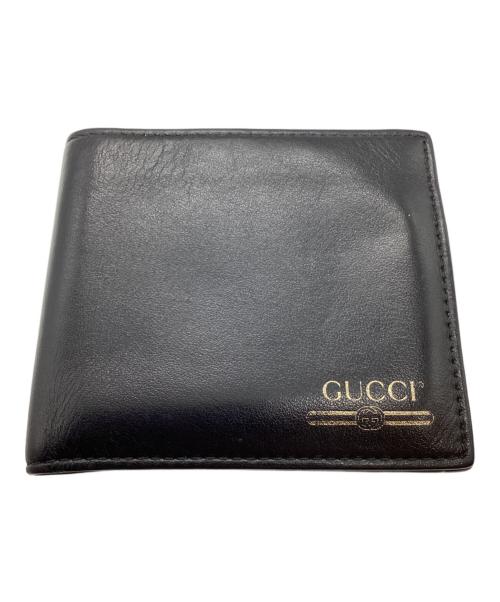 GUCCI（グッチ）GUCCI (グッチ) 2つ折り財布 ブラックの古着・服飾アイテム