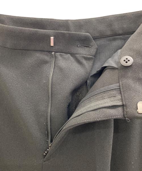 Spick and Span（スピック＆スパン）Spick and Span (スピック＆スパン) ジョーゼットストレートパンツ ブラック サイズ:38の古着・服飾アイテム