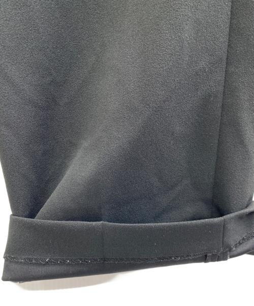 Spick and Span（スピック＆スパン）Spick and Span (スピック＆スパン) ジョーゼットストレートパンツ ブラック サイズ:38の古着・服飾アイテム