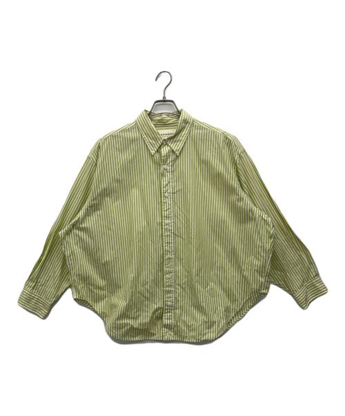 THE SHINZONE（ザ シンゾーン）THE SHINZONE (ザ シンゾーン) DADDY SHIRTS(STRIPE) グリーン サイズ:P0の古着・服飾アイテム
