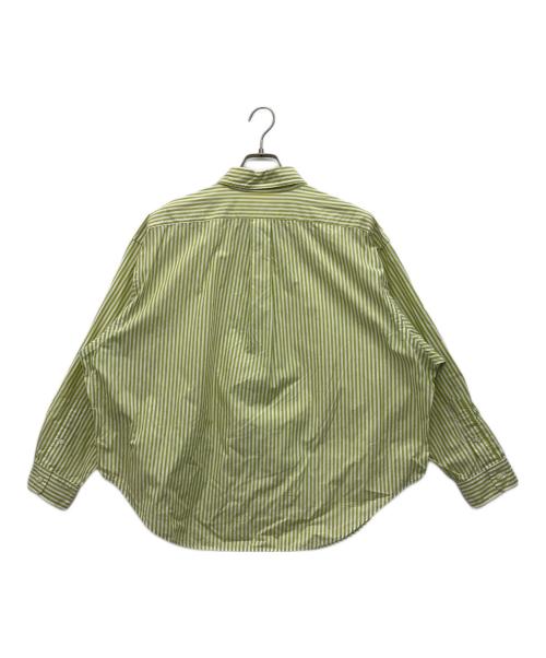 THE SHINZONE（ザ シンゾーン）THE SHINZONE (ザ シンゾーン) DADDY SHIRTS(STRIPE) グリーン サイズ:P0の古着・服飾アイテム