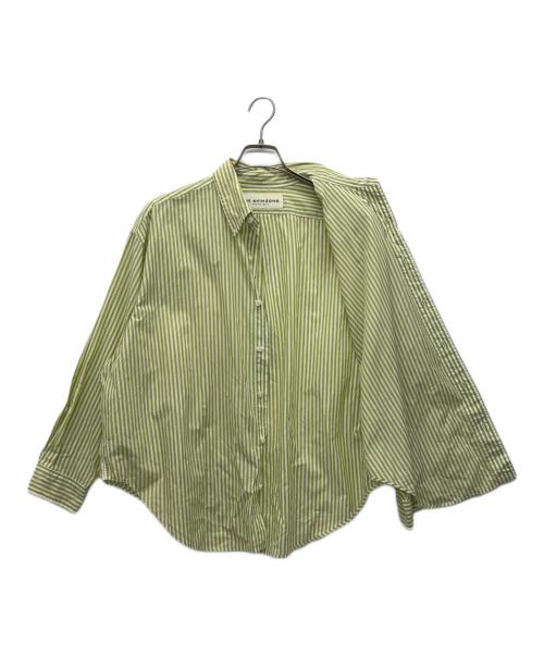 THE SHINZONE（ザ シンゾーン）THE SHINZONE (ザ シンゾーン) DADDY SHIRTS(STRIPE) グリーン サイズ:P0の古着・服飾アイテム