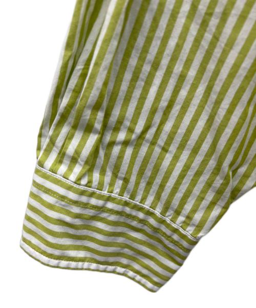 THE SHINZONE（ザ シンゾーン）THE SHINZONE (ザ シンゾーン) DADDY SHIRTS(STRIPE) グリーン サイズ:P0の古着・服飾アイテム
