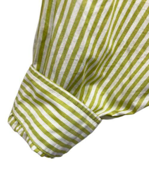 THE SHINZONE（ザ シンゾーン）THE SHINZONE (ザ シンゾーン) DADDY SHIRTS(STRIPE) グリーン サイズ:P0の古着・服飾アイテム
