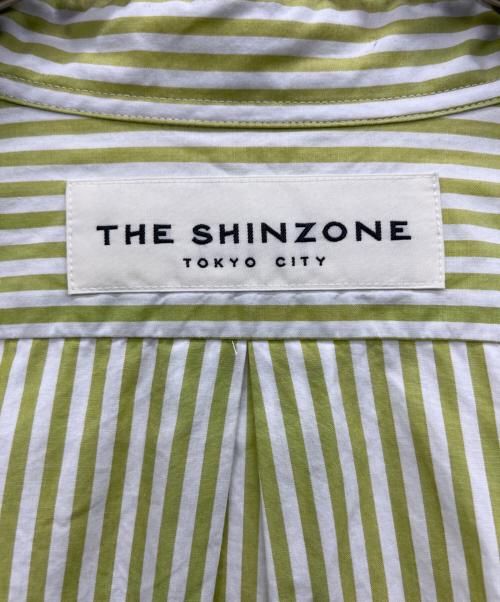 THE SHINZONE（ザ シンゾーン）THE SHINZONE (ザ シンゾーン) DADDY SHIRTS(STRIPE) グリーン サイズ:P0の古着・服飾アイテム