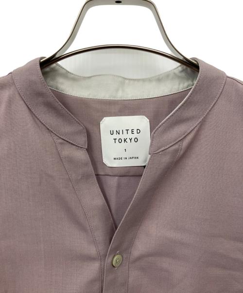 UNITED TOKYO（ユナイテッドトーキョー）UNITED TOKYO (ユナイテッドトーキョー) スキッパーバンドカラーシャツ ピンク サイズ:１の古着・服飾アイテム