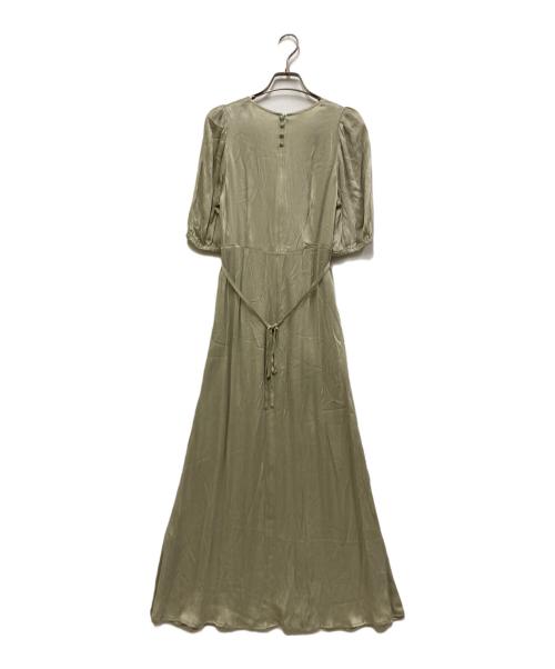 FRAY ID（フレイ アイディー）FRAY ID (フレイ アイディー) サテンツイストワンピ ライトグリーン サイズ:Sの古着・服飾アイテム