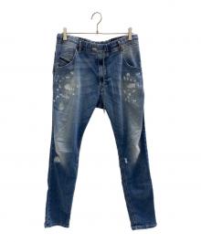 DIESEL（ディーゼル）の古着「デニムスウェットパンツ」｜インディゴ