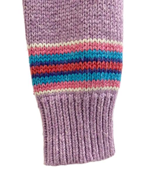 POLO RALPH LAUREN（ポロ・ラルフローレン）POLO RALPH LAUREN (ポロ・ラルフローレン) パフスリーブニット パープル サイズ:XSの古着・服飾アイテム