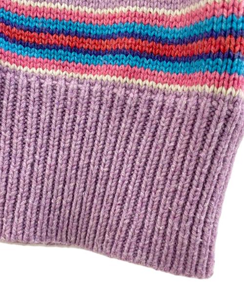 POLO RALPH LAUREN（ポロ・ラルフローレン）POLO RALPH LAUREN (ポロ・ラルフローレン) パフスリーブニット パープル サイズ:XSの古着・服飾アイテム