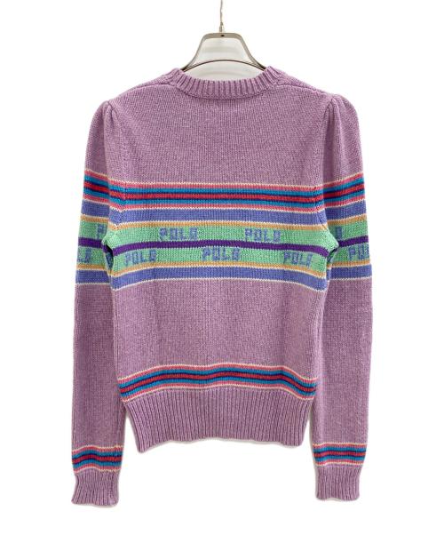 POLO RALPH LAUREN（ポロ・ラルフローレン）POLO RALPH LAUREN (ポロ・ラルフローレン) パフスリーブニット パープル サイズ:XSの古着・服飾アイテム