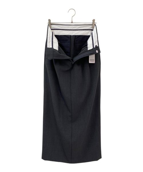 AP STUDIO（エーピーストゥディオ）AP STUDIO (エーピーストゥディオ) Tuck maxi skirt グレー サイズ:38 未使用品の古着・服飾アイテム