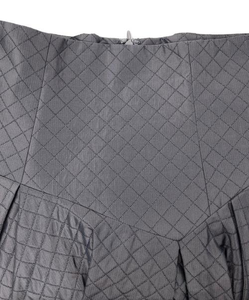 FRAY ID（フレイ アイディー）FRAY ID (フレイ アイディー) キルティングジャガードフレアスカート FWFS214213 ブラックの古着・服飾アイテム