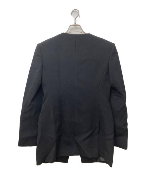 RECTO（レクト）RECTO (レクト) SIGNATURE CURVED NECK LONG JACKET ブラック サイズ:Sの古着・服飾アイテム