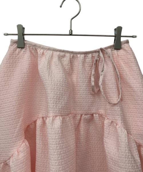 Bluelea（ブルレア）BLUELEA (ブルレア) ジャガードスカート ピンク サイズ:36　の古着・服飾アイテム