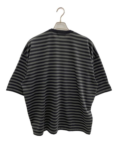 COOTIE PRODUCTIONS（クーティープロダクツ）COOTIE PRODUCTIONS (クーティープロダクツ) Polyester Border S/S Tee ブラック サイズ:Sの古着・服飾アイテム