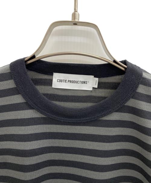 COOTIE PRODUCTIONS（クーティープロダクツ）COOTIE PRODUCTIONS (クーティープロダクツ) Polyester Border S/S Tee ブラック サイズ:Sの古着・服飾アイテム