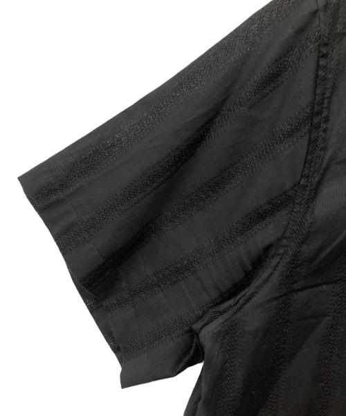 ROTT WEILER（ロットワイラー）ROTT WEILER (ロットワイラー) R9 STRIPE S/S SHIRT ブラック サイズ:Mの古着・服飾アイテム