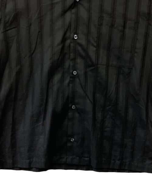 ROTT WEILER（ロットワイラー）ROTT WEILER (ロットワイラー) R9 STRIPE S/S SHIRT ブラック サイズ:Mの古着・服飾アイテム