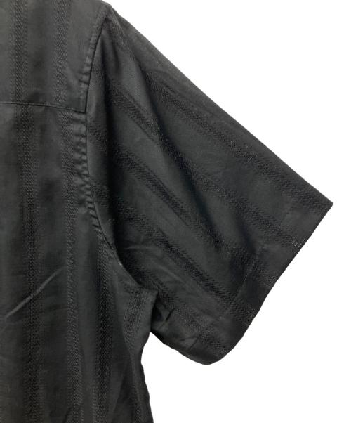 ROTT WEILER（ロットワイラー）ROTT WEILER (ロットワイラー) R9 STRIPE S/S SHIRT ブラック サイズ:Mの古着・服飾アイテム