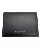 maison kitsuneメゾンキツネ）の古着「3つ折り財布」｜ブラック