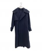 lelillレリル）の古着「オールウェザーフードトレンチコート」｜ネイビー