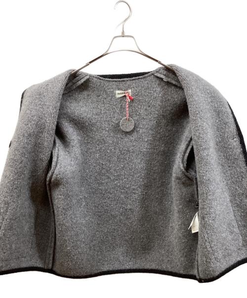 STAPF（シュタップ）STAPF (シュタップ) オーバーサイズチロリアンノーカラージャケット グレー サイズ:Sの古着・服飾アイテム