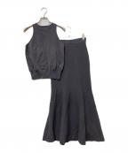 anuansアニュアンス）の古着「アメスリニットセットアップ」｜グレー