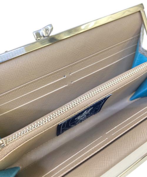 A.D.M.J.（エーディーエムジェイ）A.D.M.J. (エーディーエムジェイ) がま口長財布 シルバーの古着・服飾アイテム