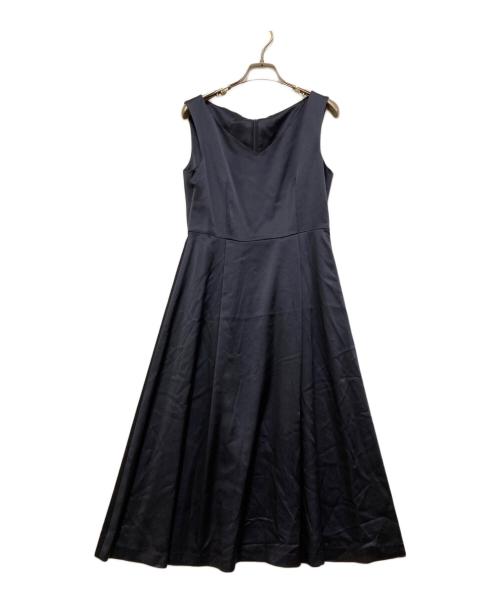 BEAUTY&YOUTH（ビューティーアンドユース）BEAUTY&YOUTH (ビューティーアンドユース) サテンVネックノースリーブワンピース ネイビー サイズ:Sの古着・服飾アイテム