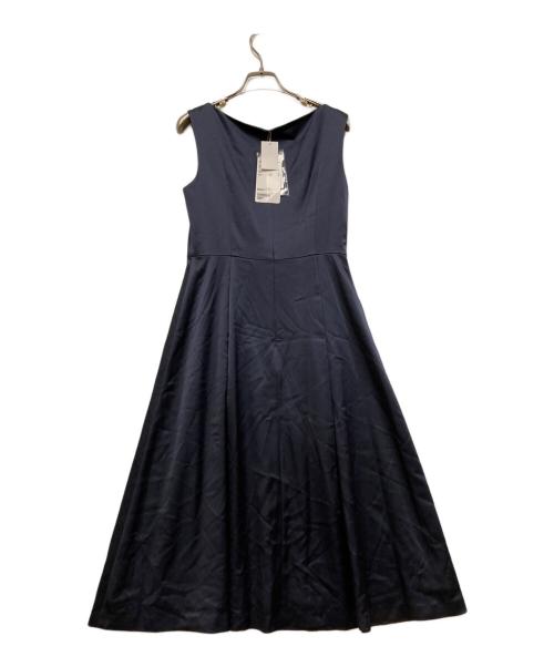 BEAUTY&YOUTH（ビューティーアンドユース）BEAUTY&YOUTH (ビューティーアンドユース) サテンVネックノースリーブワンピース ネイビー サイズ:Sの古着・服飾アイテム