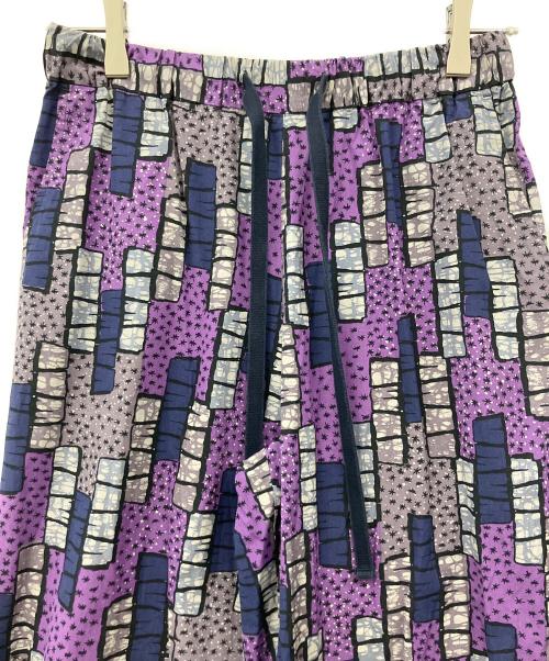 LE GLAZIK（ル グラジック）LE GLAZIK (ル グラジック) BTK DRAWSTRING PANTS パープル サイズ:34の古着・服飾アイテム