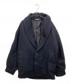 AURALEEオーラリー）の古着「BRUSHED ALPACA WOOL MELTON HALF COAT」｜ブラック