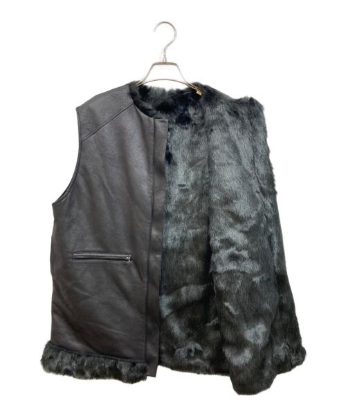 Ameri（アメリ）Ameri (アメリ) UND REVERSIBLE MOTTLED FUR VEST ブラック サイズ:SIZE Freeの古着・服飾アイテム