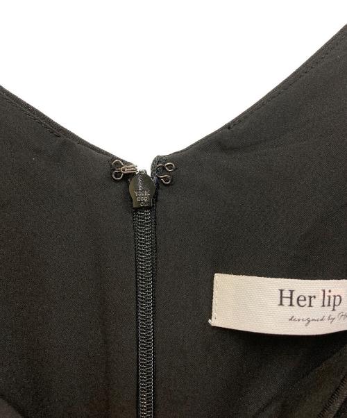 HER LIP TO（ハーリップトゥ）HER LIP TO (ハーリップトゥ) Dreamscape Twill Dress ブラック サイズ:SIZE Mの古着・服飾アイテム