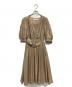 HER LIP TO（ハーリップトゥ）の古着「Airy Volume Sleeve Dress」｜ベージュ