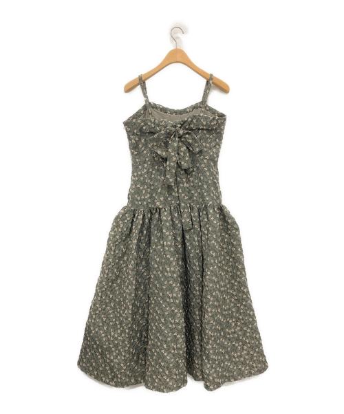 COEL（コエル）COEL (コエル) ふくれジャガードキャミワンピース グレー サイズ:36の古着・服飾アイテム