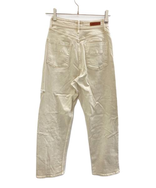 COEL（コエル）COEL (コエル) YANUK (ヤヌーク) ワイドテーパードデニムパンツ サンド サイズ:24の古着・服飾アイテム