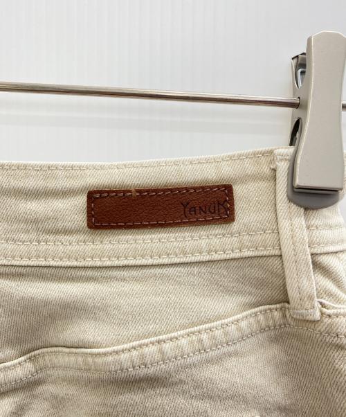 COEL（コエル）COEL (コエル) YANUK (ヤヌーク) ワイドテーパードデニムパンツ サンド サイズ:24の古着・服飾アイテム