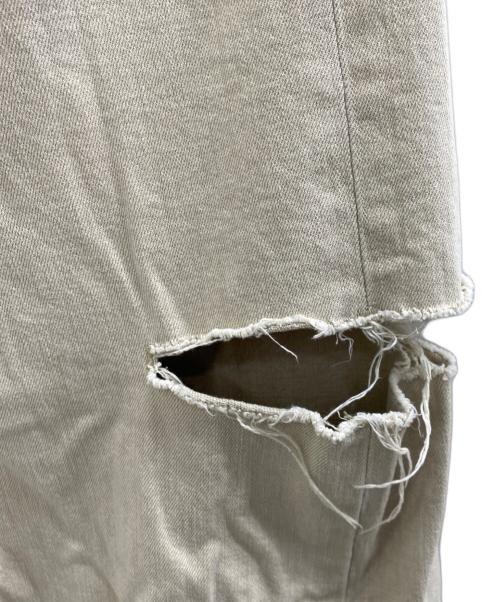 COEL（コエル）COEL (コエル) YANUK (ヤヌーク) ワイドテーパードデニムパンツ サンド サイズ:24の古着・服飾アイテム