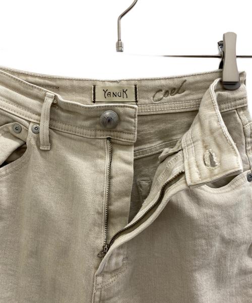 COEL（コエル）COEL (コエル) YANUK (ヤヌーク) ワイドテーパードデニムパンツ サンド サイズ:24の古着・服飾アイテム