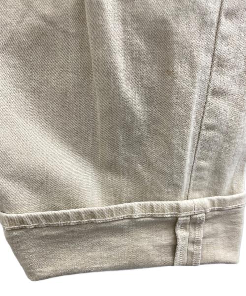 COEL（コエル）COEL (コエル) YANUK (ヤヌーク) ワイドテーパードデニムパンツ サンド サイズ:24の古着・服飾アイテム