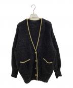allurevilleアルアバイル）の古着「シャイニーフェザーカーディガン」｜ブラック